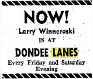 Dondee Lanes - Jan 1970 Larry Winneroski